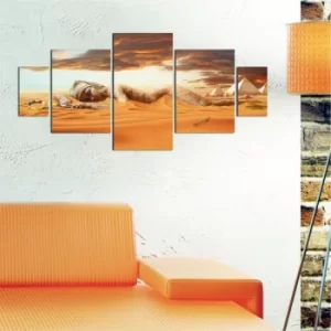 Image of K6 Multicolor Decorative MDF Painting (5 Pieces)