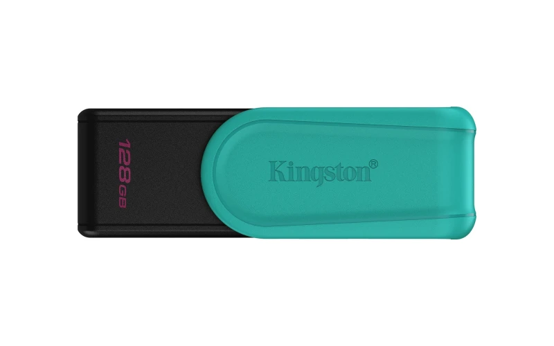 Image of Kingston Technology Kingston Technology DataTraveler 128GB Portable USB 3.2 Gen 1 Exodia S (Black/Turquoise) DTXS/128GB