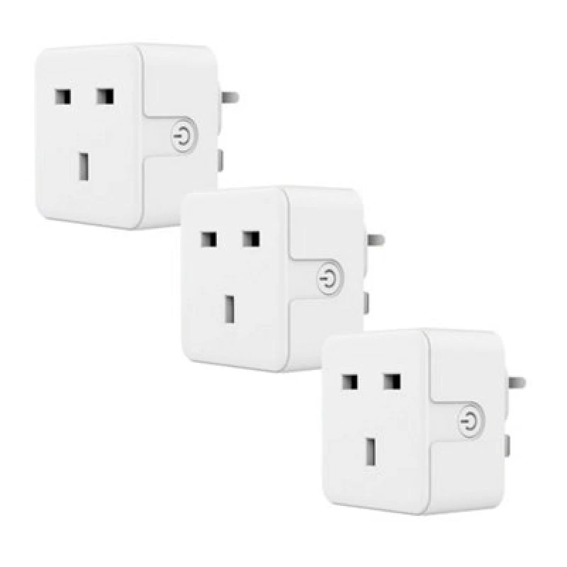 Image of Ener-J WiFi & Bluetooth Smart 13A Plug, Max 3120W, UK Plug (3 Pcs Pack)