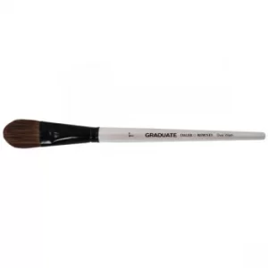 Image of Daler Rowney Graduate Pony & Synthetic Oval Wash Brush Size 1"