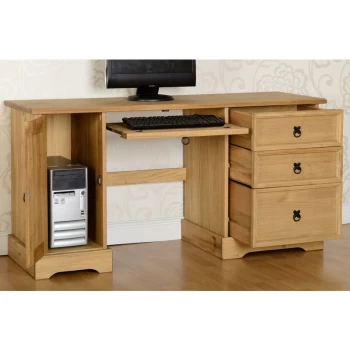Image of Seconique - Corona Mexican Pine Computer Desk