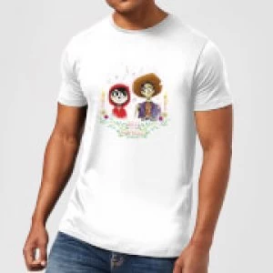 Image of Coco Miguel And Hector Mens T-Shirt - White