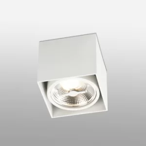 Image of Tecto 1 Light Square Surface Mounted Downlight White