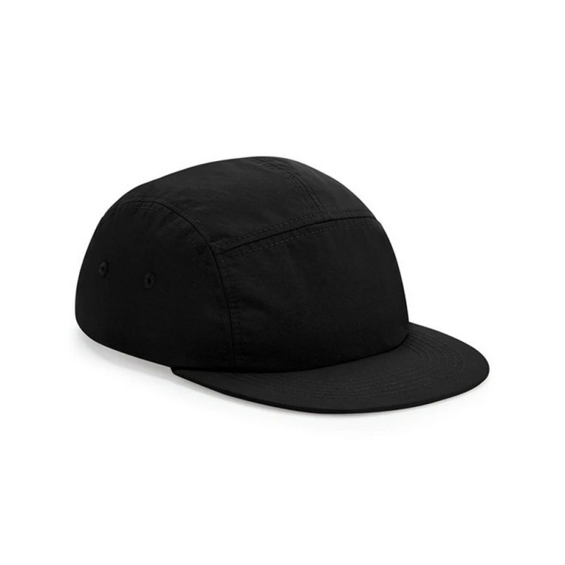 Image of Beechfield Beechfield Men 5 Panel Camper Cap in Black One Size Male 5063300787960