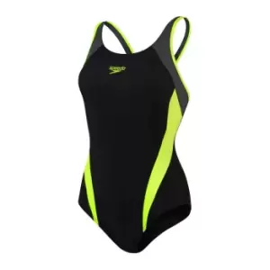 Image of Speedo Logo Swimsuit Womens - Black
