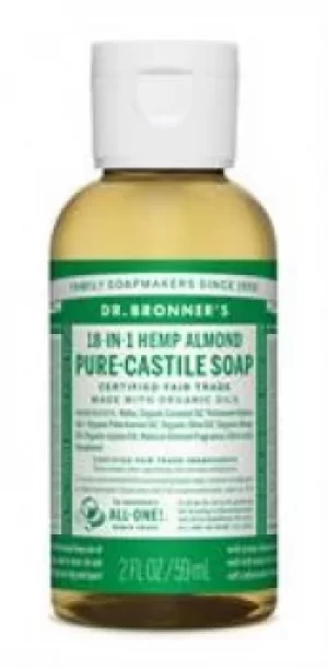 Image of Dr Bronner Organic Almond Castile Liquid Soap 60ml