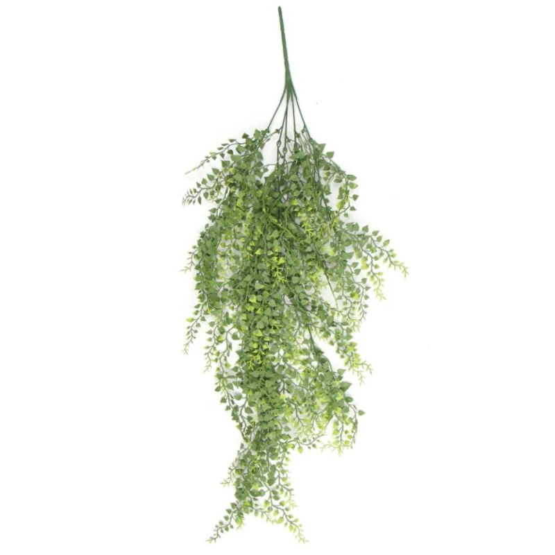 Image of N/A Hanging UV and Fire Resistant Artificial Trailing Button Fern Plant 82cm