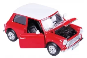 Image of Bburago MINI COOPER 1969 1:24 Scale Model Toy Gift Die Cast Race Play Car RED