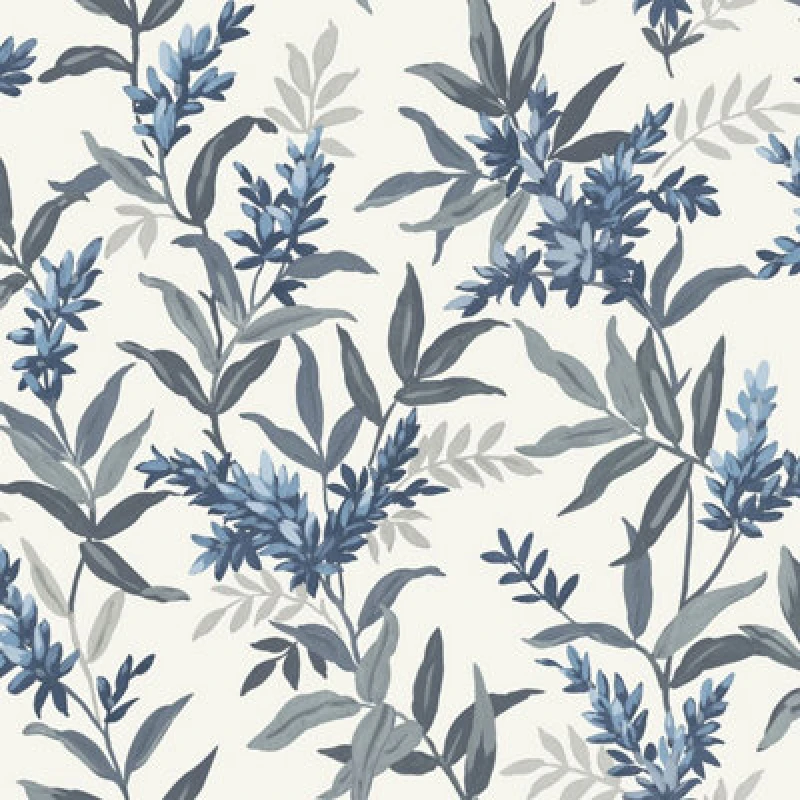 Image of Olivia Floral Wallpaper Blue Belgravia 5905