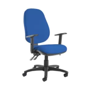 Image of Dams MTO Jota Extra High Back Operator Chair with Adjustable Arms - Blizzard Gre