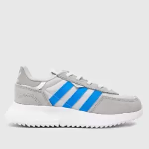 Image of Adidas Grey Retropy F2 Boys Junior Trainers