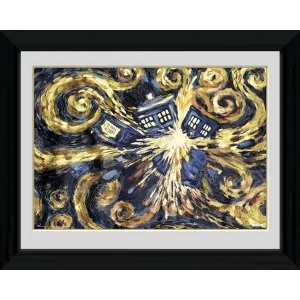 Image of Doctor Who Exploding Tardis Framed Photographic Print
