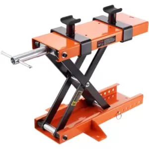 Image of VEVOR Motorcycle Lift Scissor Jack Stand 1100 Lb with Saddle ATV Lift Dirt Bike