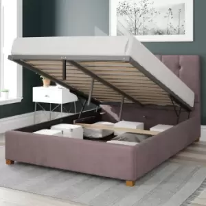 Image of Aspire Hepburn Ottoman Storage Bed Velvet Blush King