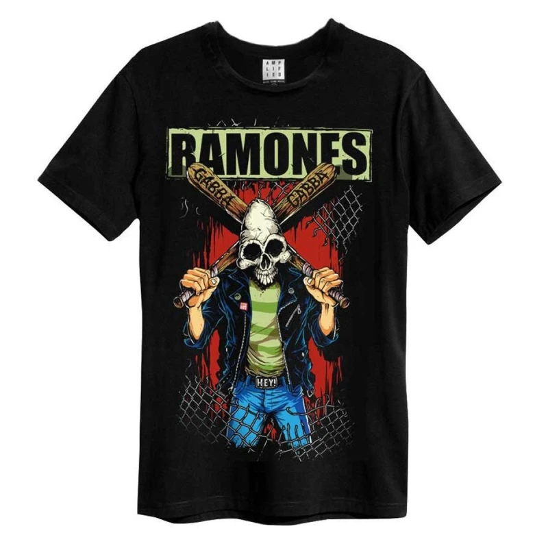 Image of Amplified Amplified Men Gabba Gabba Ramones T-Shirt in Black Size: X-Small Black XS Male 5063852062317