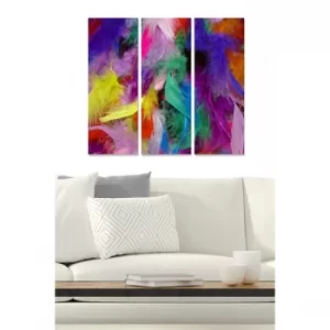 Image of MDF1128204 Multicolor Decorative MDF Painting (3 Pieces)