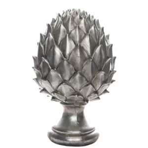 Image of Large Silver Pinecone Finial