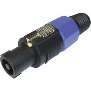 Image of Audio jack Plug straight Number of pins 4 Black Blue Cliff FM1245