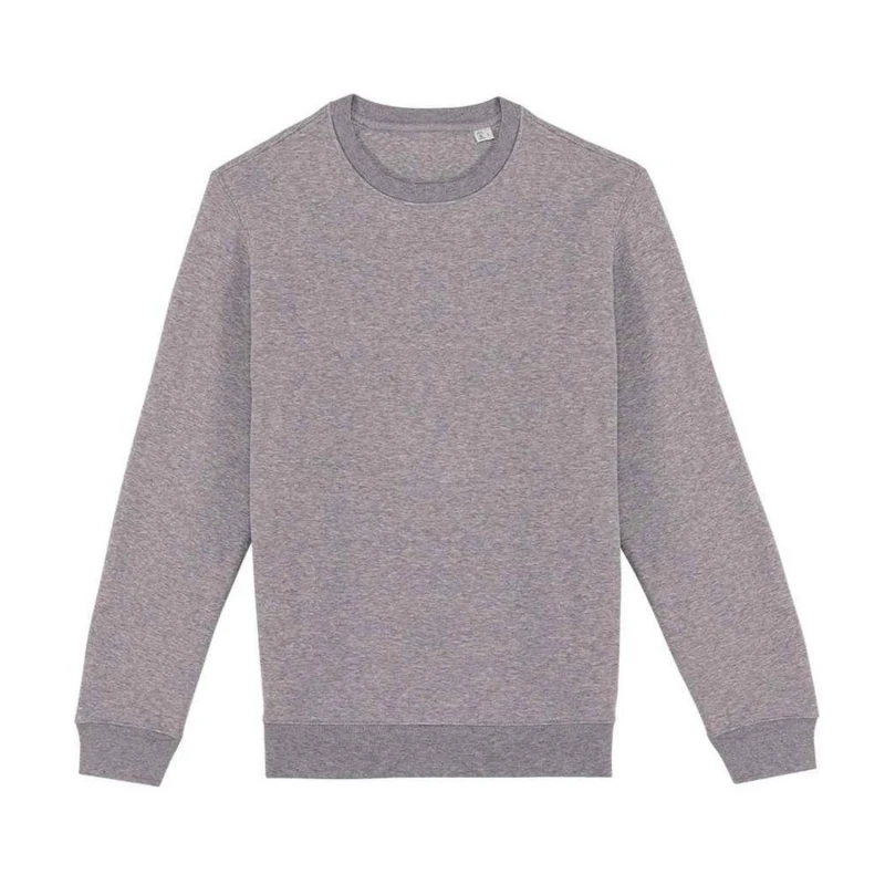 Image of Native Spirit Mens Crew Neck Sweatshirt in Light Grey Size: XS Light Grey Male XS