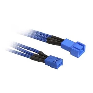 Image of BitFenix Alchemy 3-Pin Extension 60cm - sleeved blue/blue