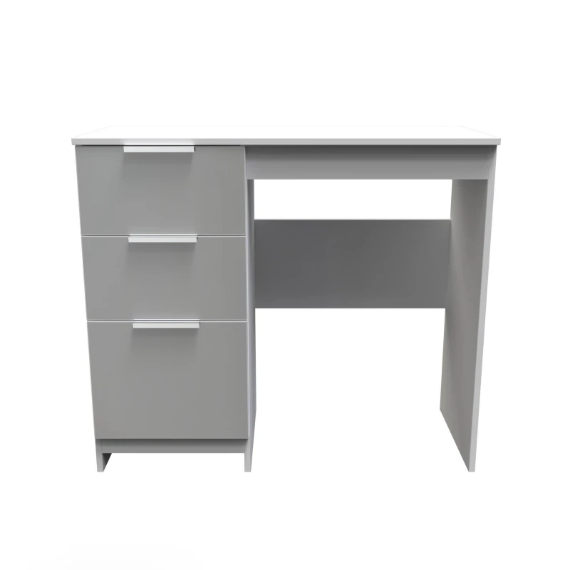 Image of Poole Vanity In Uniform Grey & White (Ready Assembled)