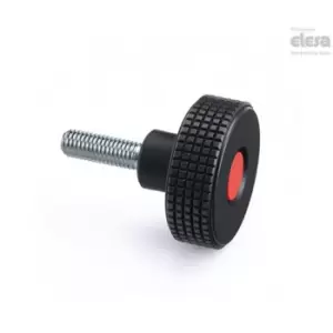Image of ELESA Diamond knurled knob-MBT.30 P-M6X16-C17 Green