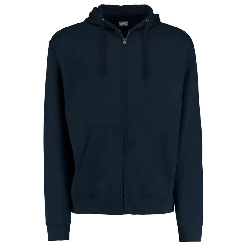 Image of Kustom Kit Mens Klassic Full Zip Hoodie in Dark Grey Size: XS Dark Grey Male XS