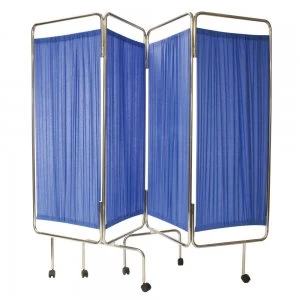 Image of Reliance Relequip Medical Screen 4 Way Flding inc Curtain