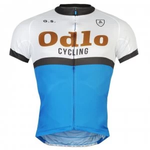 Image of Odlo Ride Cycling Jersey Mens - Blue/White