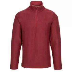 Image of Trespass Mens Taddingley Half Zip Sweatshirt (XL) (Merlot)