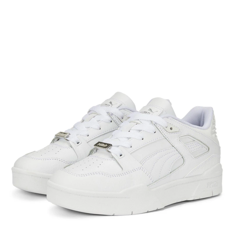 Image of Puma Slipstream Lth Db Wns Low-Top Trainers Womens - White White 3.5