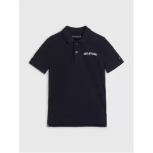 Image of Tommy Hilfiger Hilfiger Arched Polo S/S - Blue