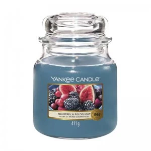 Image of Yankee Candle Mulberry & Fig Medium Candle 411g