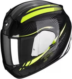 Image of Scorpion Exo 390 Sting Helmet, black-yellow Size M black-yellow, Size M