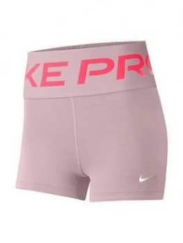 Image of Nike Training Pro Novelty 3" Shorts - Pink