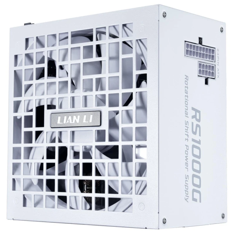 Image of Lian Li RS 1000W 80+ Cybenetics Gold Rated Fully Modular PSU w/ Rotatable AC Inlet - White - RS1000G.W000