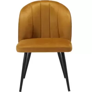Image of Orla Dining Chair Mustard (Pack of 2)