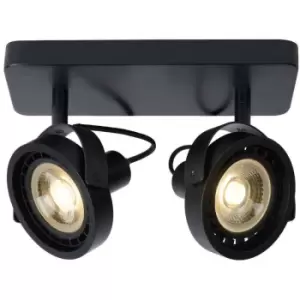 Image of Lucide TALA LED - Twin Ceiling Spotlight - LED Dim to warm - GU10 - 2x12W 2200K/3000K - Black