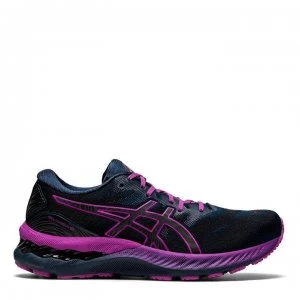 Image of Asics Gel Nimbus 23 Lite Show Running Shoes Ladies - Blue/Green