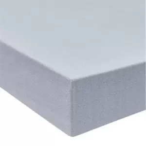 Image of Bedeck of Belfast Asami 200TC Cotton Percale Fitted Sheet - Blue