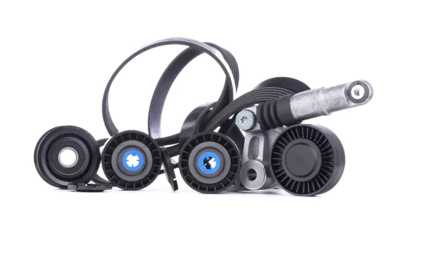 Image of GATES V-ribbed belt set VW,AUDI K066PK2500 6PK2500,T36376,T38099 Serpentine belt kit,Auxiliary belt kit,Poly V-belt kit,V-ribbed belt kit T39043