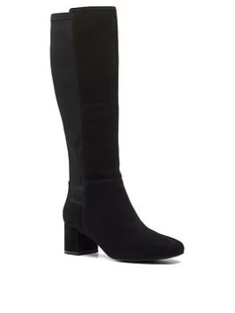 Image of Clarks Sheer55 Hi Knee Boot - Black, Size 5, Women