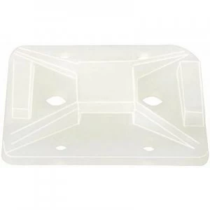 Image of Cable mount Screw fixing halogen free UV proof weather proof Transparent HellermannTyton 151 21819 TY8G1 N66 NA C1 1