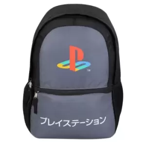 Image of Playstation Childrens/Kids Japanese Logo Backpack (One Size) (Charcoal/Black) - Charcoal/Black