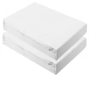 Image of Cuddles Collection 2 Pack Jersey Cotton Fitted Cot Bed Sheets - 140 x 70cm