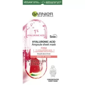 Image of Garnier Hyaluronic Acid + Watermelon Firming Ampoule Sheet Mask 15g