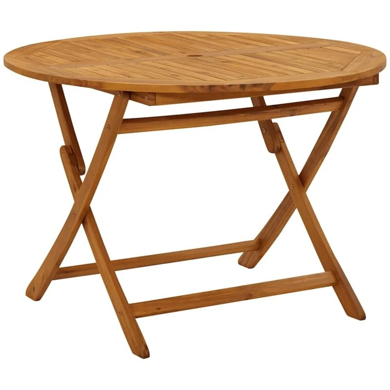 Image of VIDAXL Folding Garden Table 110cm Solid Acacia Wood Vidaxl 8720286670545