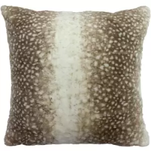 Image of Paoletti Fawn Cushion Cover (One Size) (Brown/Cream) - Brown/Cream