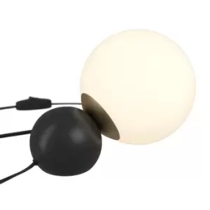 Image of Nostalgia Modern Table Lamp Matt Gold, Glass Shade
