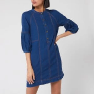 Image of Whistles Womens Alria Denim Dress - Blue - UK 6